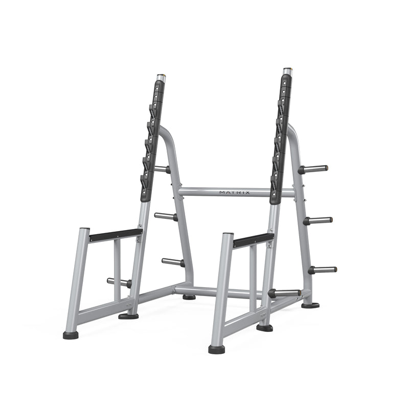 Matrix Fitness Magnum Squat Rack full view | Fitness Experience