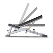 Matrix Fitness Magnum Multi-Adj. Bench LP height variation view | Fitness Experience