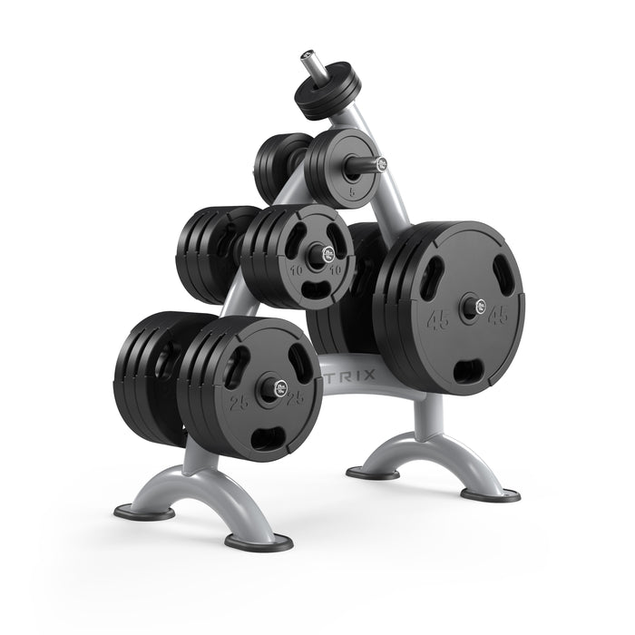 Matrix Fitness Magnum Olympic Weight Tree full view | Fitness Experience