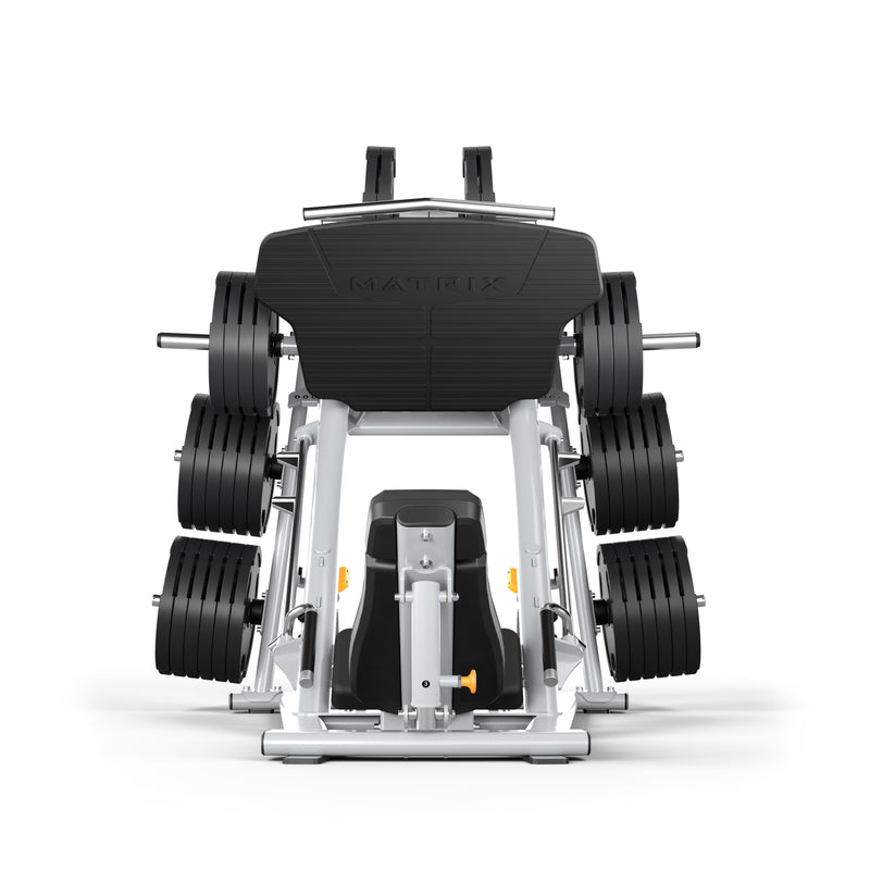 Matrix Fitness Magnum 45 degree leg press rear view | Fitness Experience