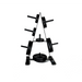 Fitway standard 1" plate tree shown with plates at Fitness Experience
