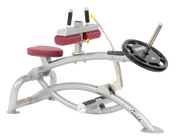 Hoist Seated Calf Raise with red upholstery | Fitness Experience