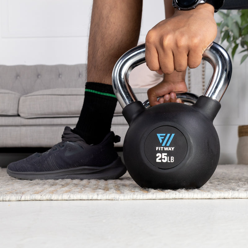 Fitway Rubber Coated Kettlebell