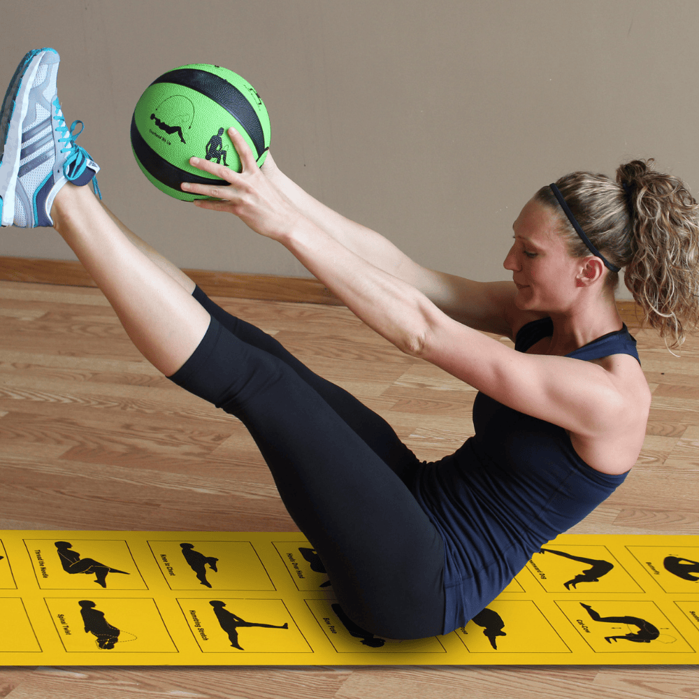 Prism Fitness Smart In-Home Bootcamp view of medicine ball | Fitness Accessories