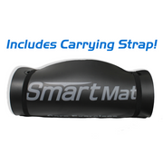 Prism Fitness Studio Line Self-Guided Exercise Mat - Black view of carrying strap | Fitness Experience 