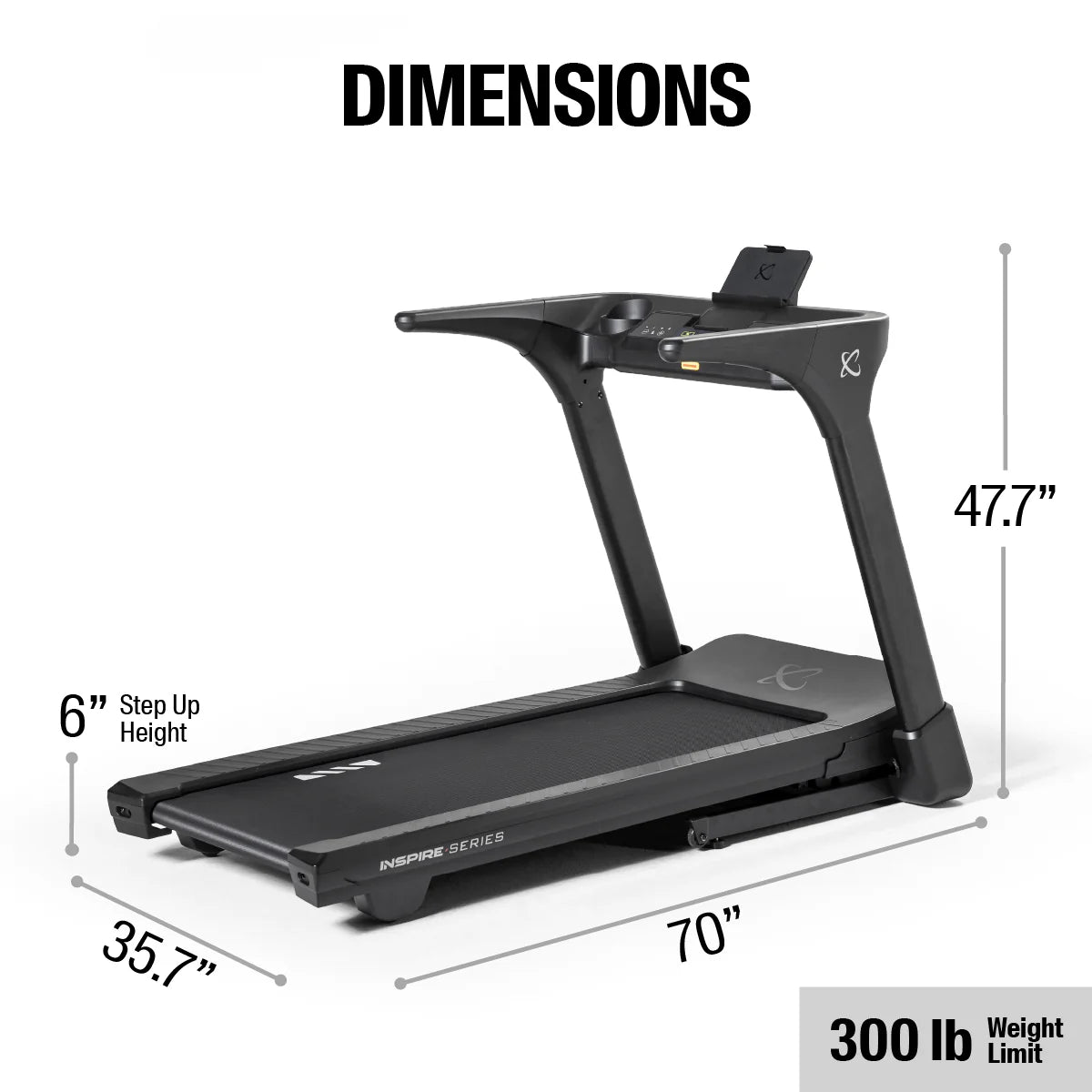 Inspire T4 Treadmill with LED Console