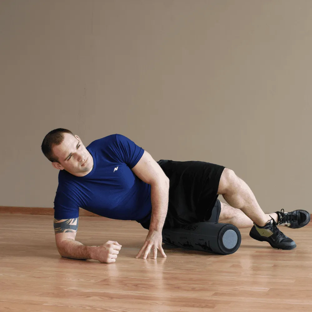 Prism Fitness Smart Mobility and Recovery Training Bundle view of foam roller  Fitness Experience 
