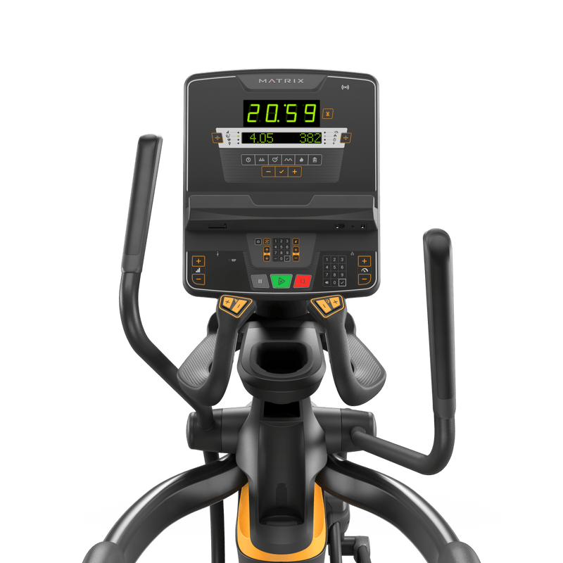 Matrix Fitness Performance Ascent Trainer with LED Console view of console | Fitness Experience