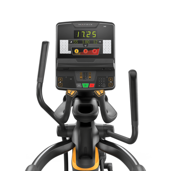 Matrix Fitness Performance Ascent Trainer With Group Training LED Console view of console | Fitness Experience