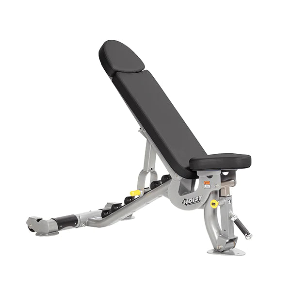 Hoist Flat/Incline Bench with black upholstery | Fitness Experience
