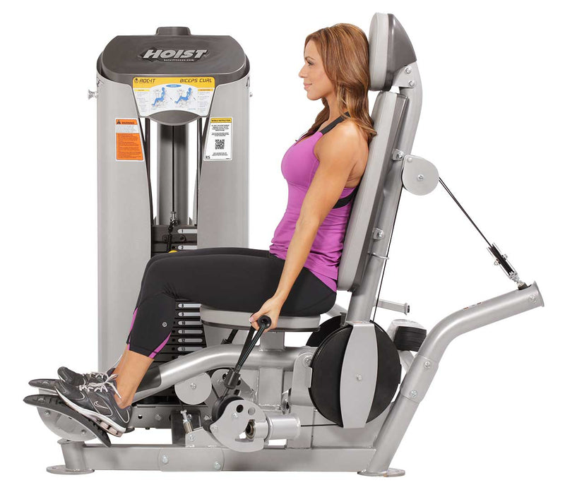 Hoist Biceps Curl side view | Fitness Experience