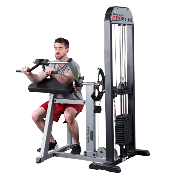 Bodysolid Pro Select Biceps and Triceps Machine (210lbs) in use | Fitness Experience