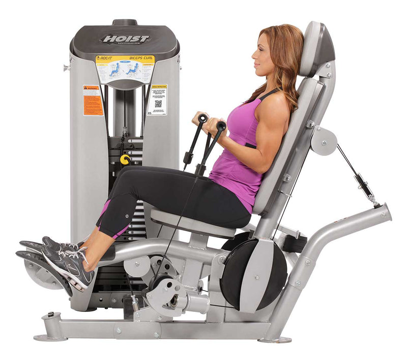 Hoist Biceps Curl side view | Fitness Experience