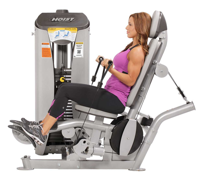 Hoist Biceps Curl side view | Fitness Experience