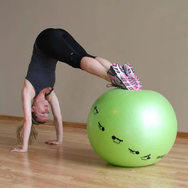 Prism Fitness Smart Stability Balls - Yellow in use | Fitness Experience