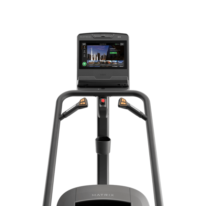 Matrix Fitness Lifestyle Climbmill with Touch Console console view |  Fitness Experience