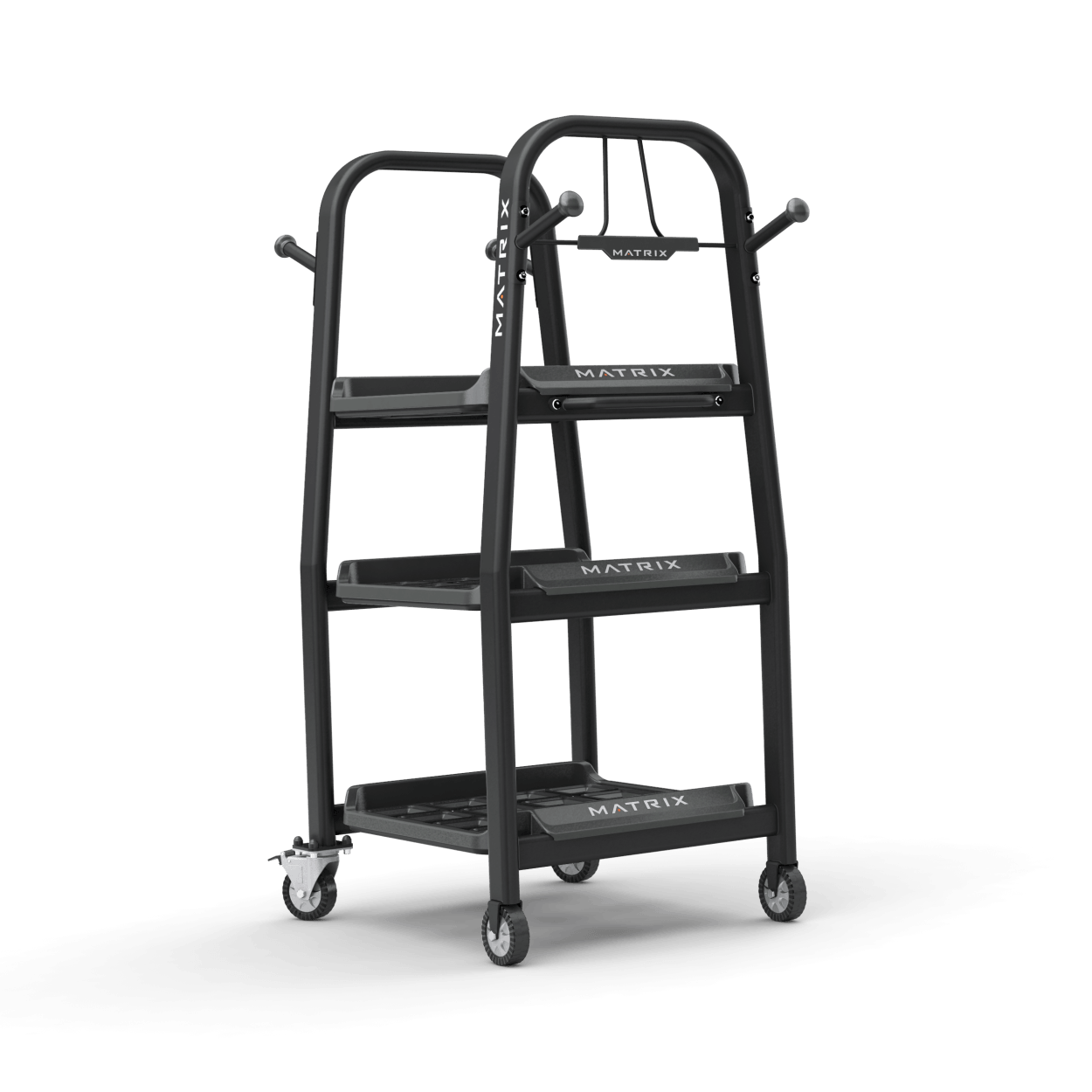Matrix Fitness Connexus 3-Shelf Storage Cart | Fitness Experience