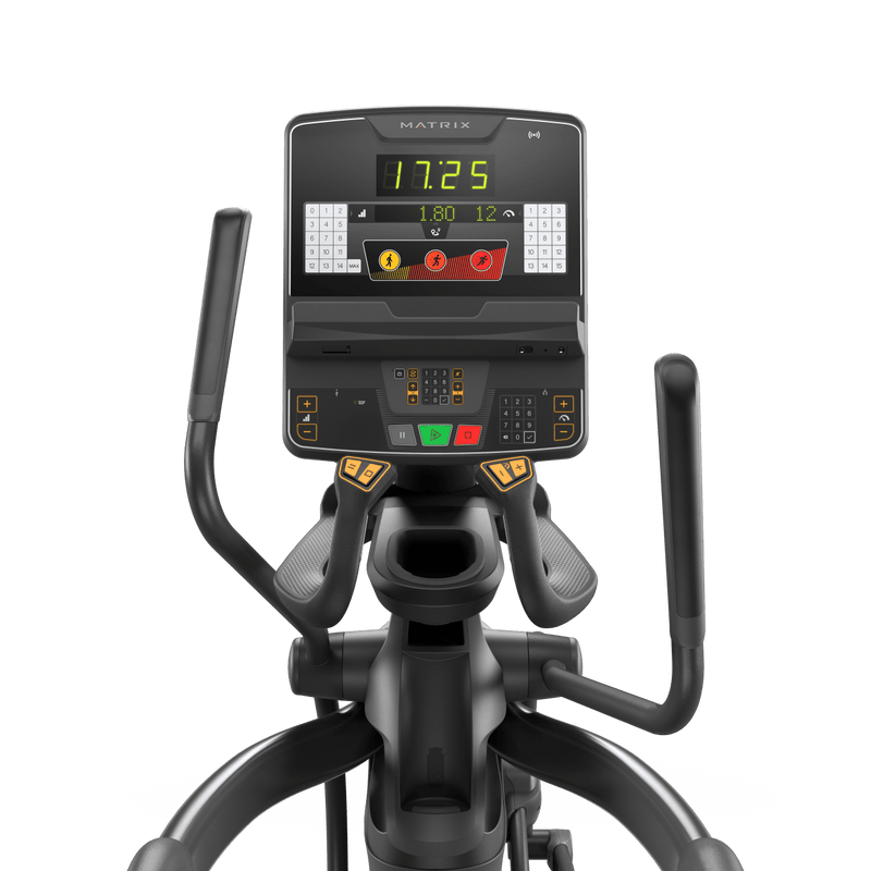 Matrix Fitness Performance Elliptical with Group Training Console view of console | Fitness Experience