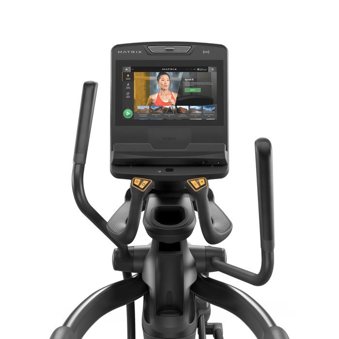 Matrix Fitness Performance Elliptical with Touch Console side view | Fitness Experience