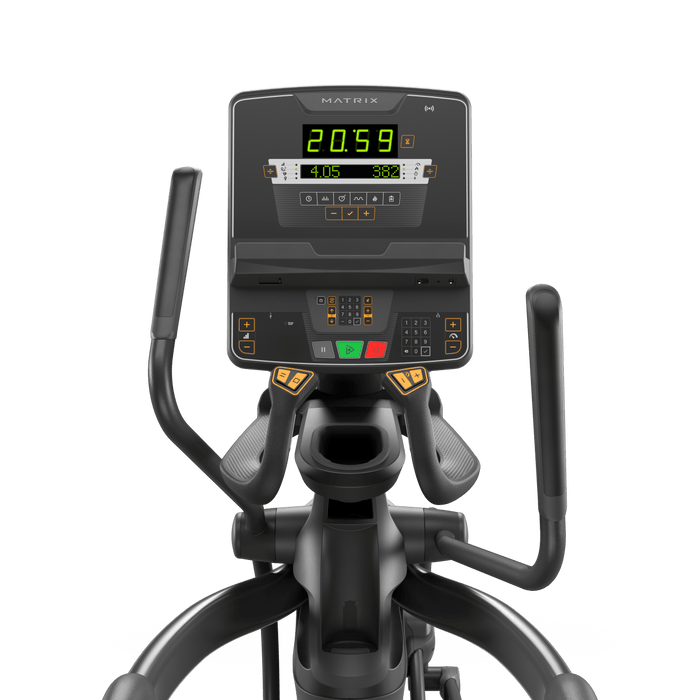 Matrix Fitness Performance Elliptical with LED Console view of console | Fitness Experience