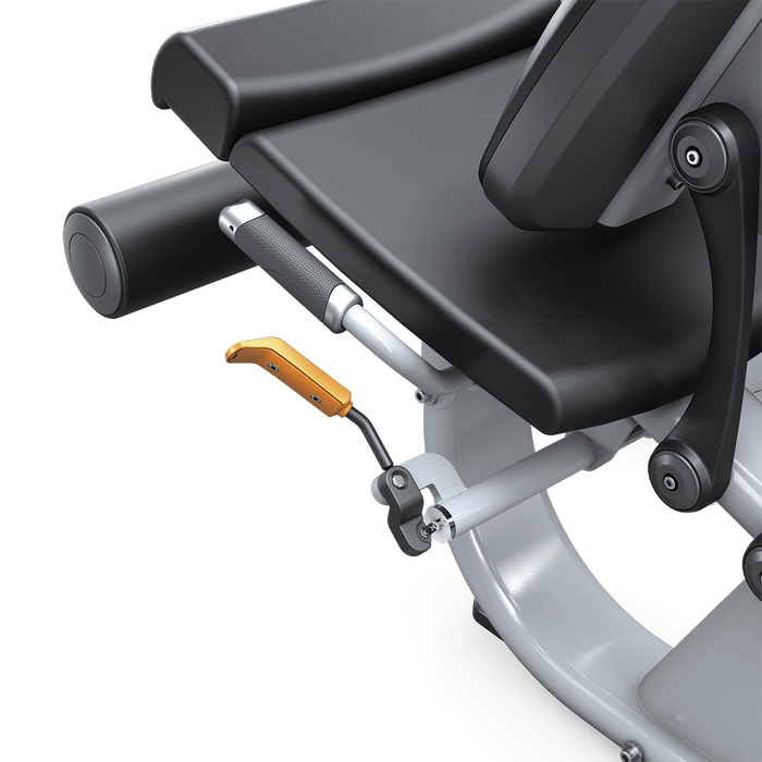 Matrix Fitness Ultra Leg Extension handle view | Fitness Experience