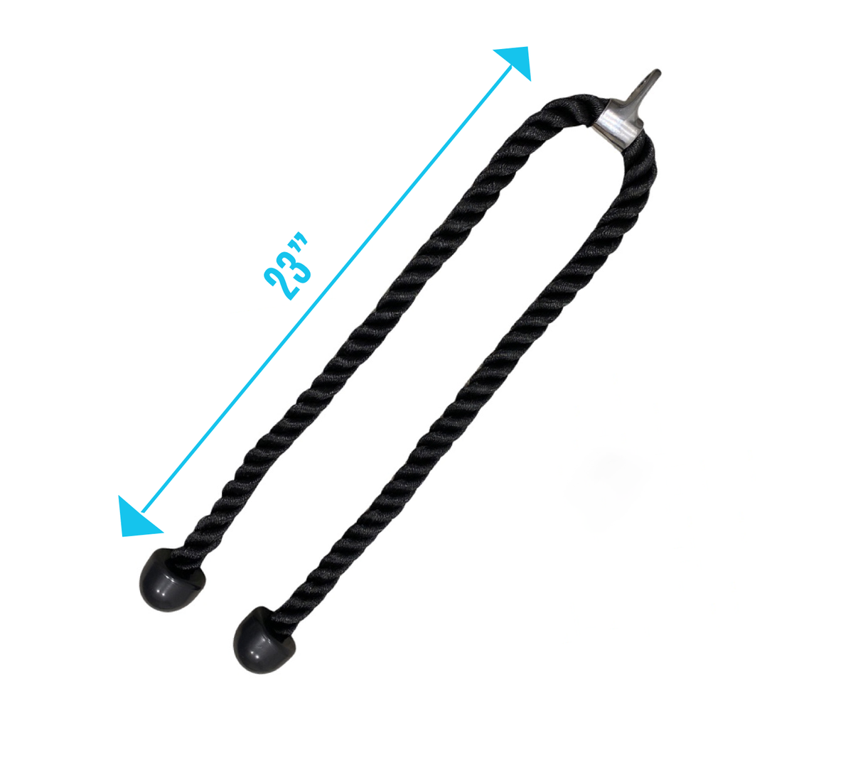 Fitway Equip. Dual Tricep Rope - Long  with view of product length