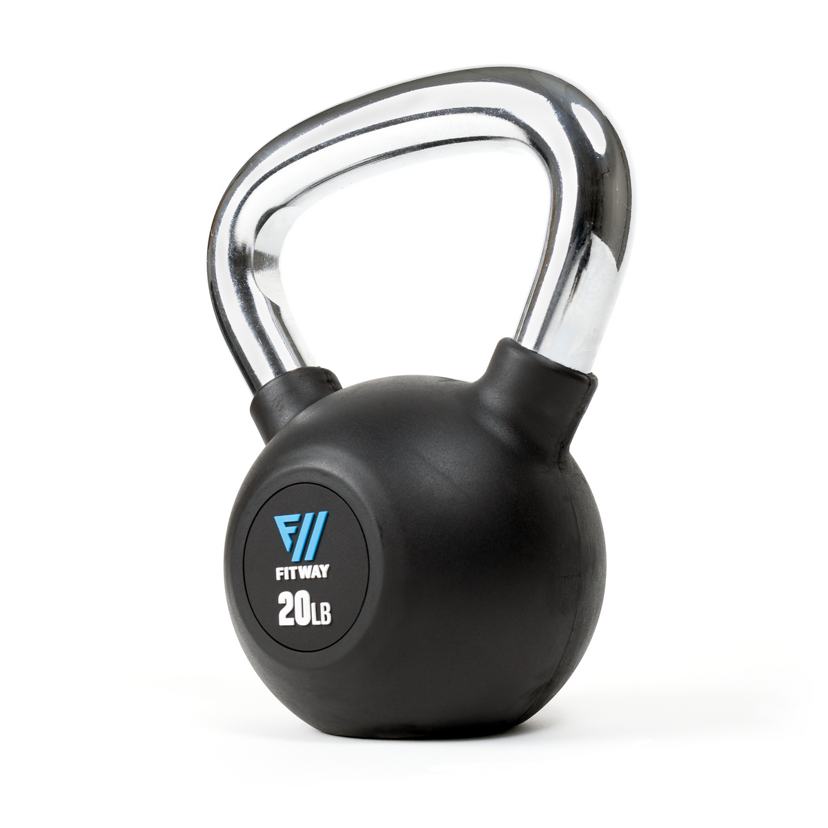Fitway Rubber Coated Kettlebell - 50lb