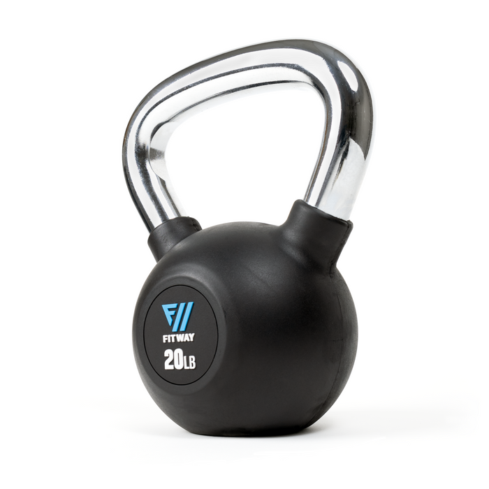 Fitway Rubber Coated Kettlebell - 35lb