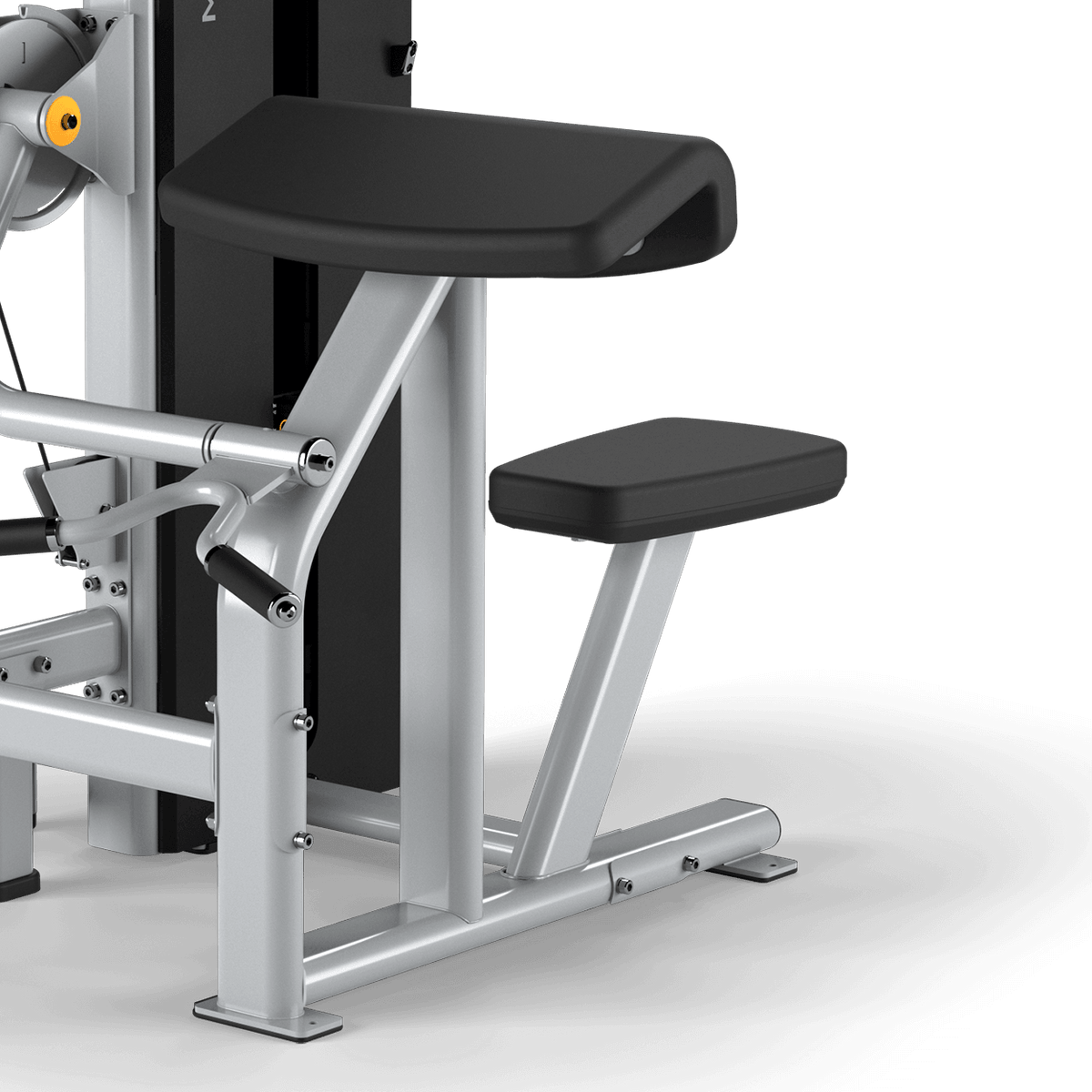 Matrix Fitness Go Series Biceps Curl seat view | Fitness Experience