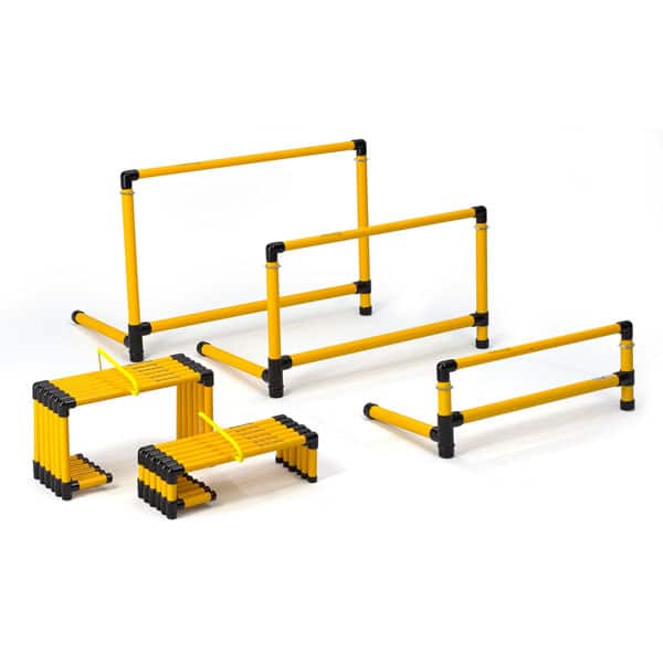 Prism Fitness Smart Hurdles 12" (set of 6) full view | Fitness Experience