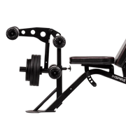 Inspire Fitness Leg Extension/Curl Attachment on bench | Fitness Experience
