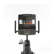 Matrix Fitness Lifestyle Recumbent Cycle with Group Training LED Console view of console | Fitness Experience 