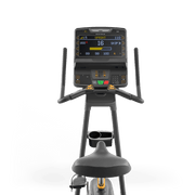Matrix Fitness Lifestyle Upright Cycle with Premium LED Console view of console | Fitness Experience