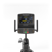 Matrix Fitness Lifestyle Recumbent Cycle with Premium LED Console view of console | Fitness Experience