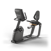 Matrix Fitness Lifestyle Recumbent Cycle with Touch Console front view | Fitness Experience