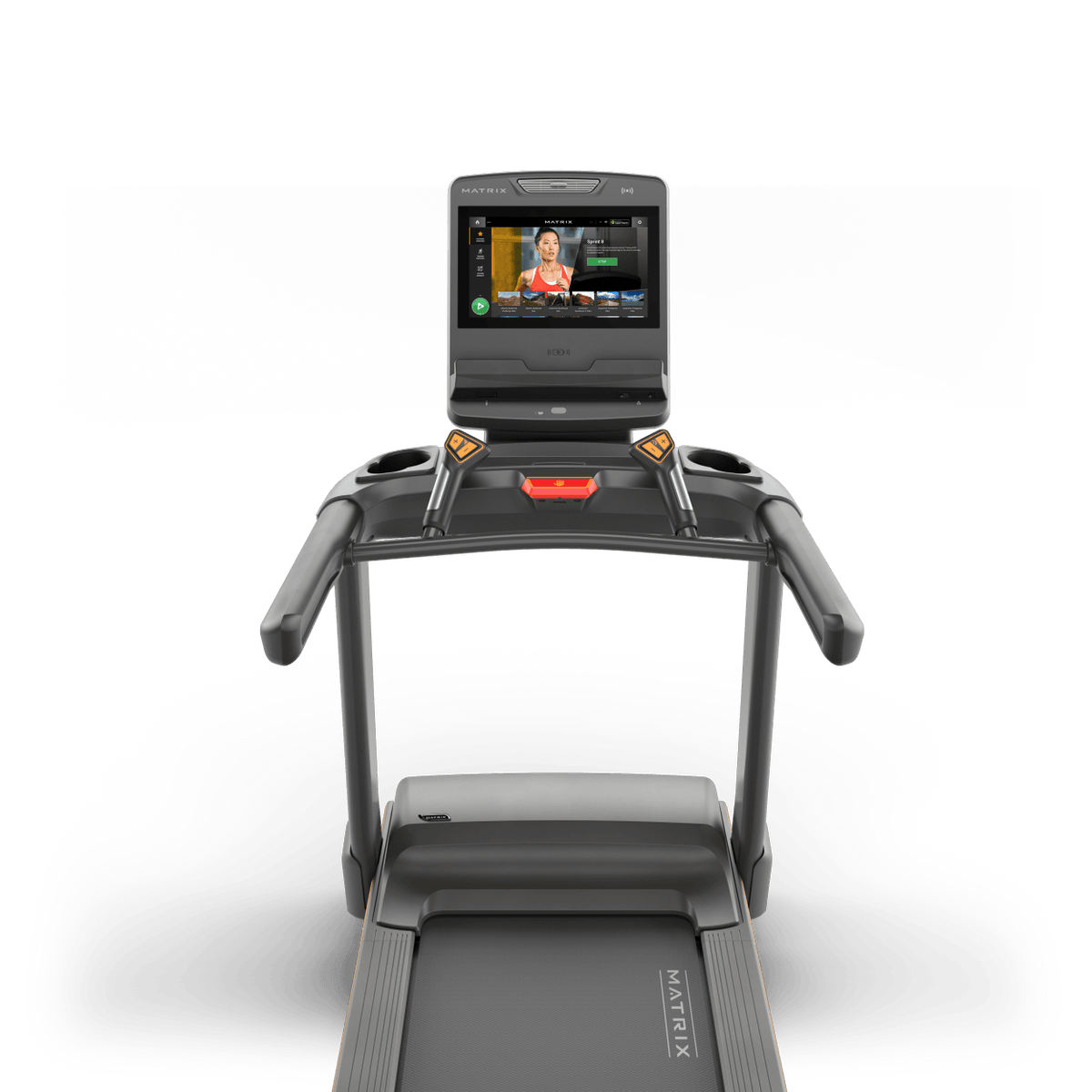 Matrix Fitness Lifestyle Treadmill with Touch Console view of console | Fitness Experience