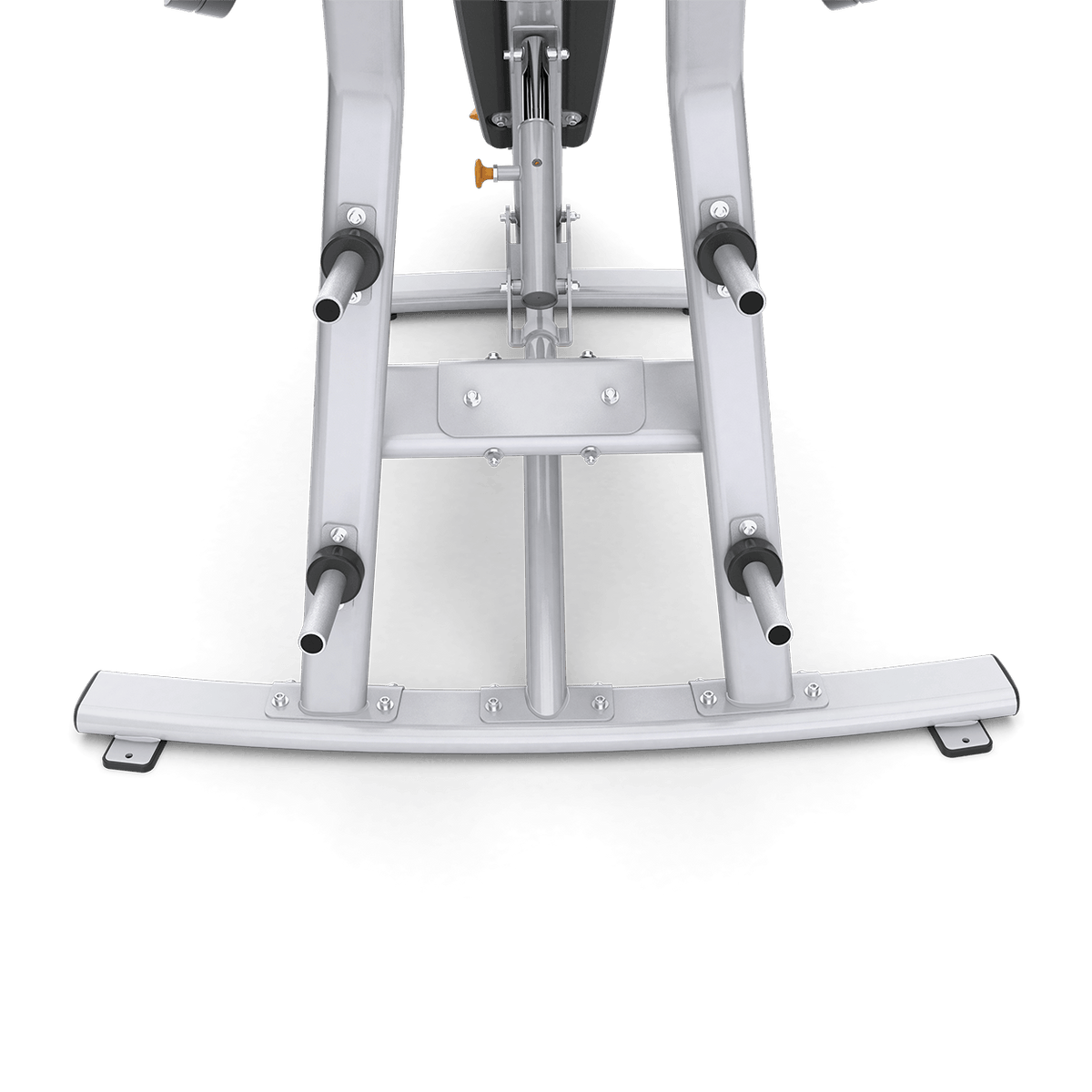 Matrix Fitness Magnum Incline Bench Press view of storage horns | Fitness Experience