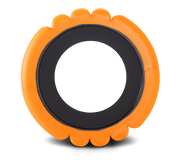 TriggerPoint Grid 1.0 Foam Roller - Orange side view | Fitness Experience