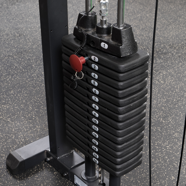 Body-Solid Pro-Select Multi Press weight stack view | Fitness Experience