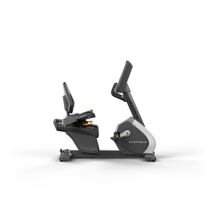Matrix Fitness Performance Recumbent Cycle with LED Console side view | Fitness Experience
