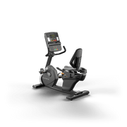 Matrix Fitness Performance Recumbent Cycle with Group Training LED Console rear view | Fitness Experience
