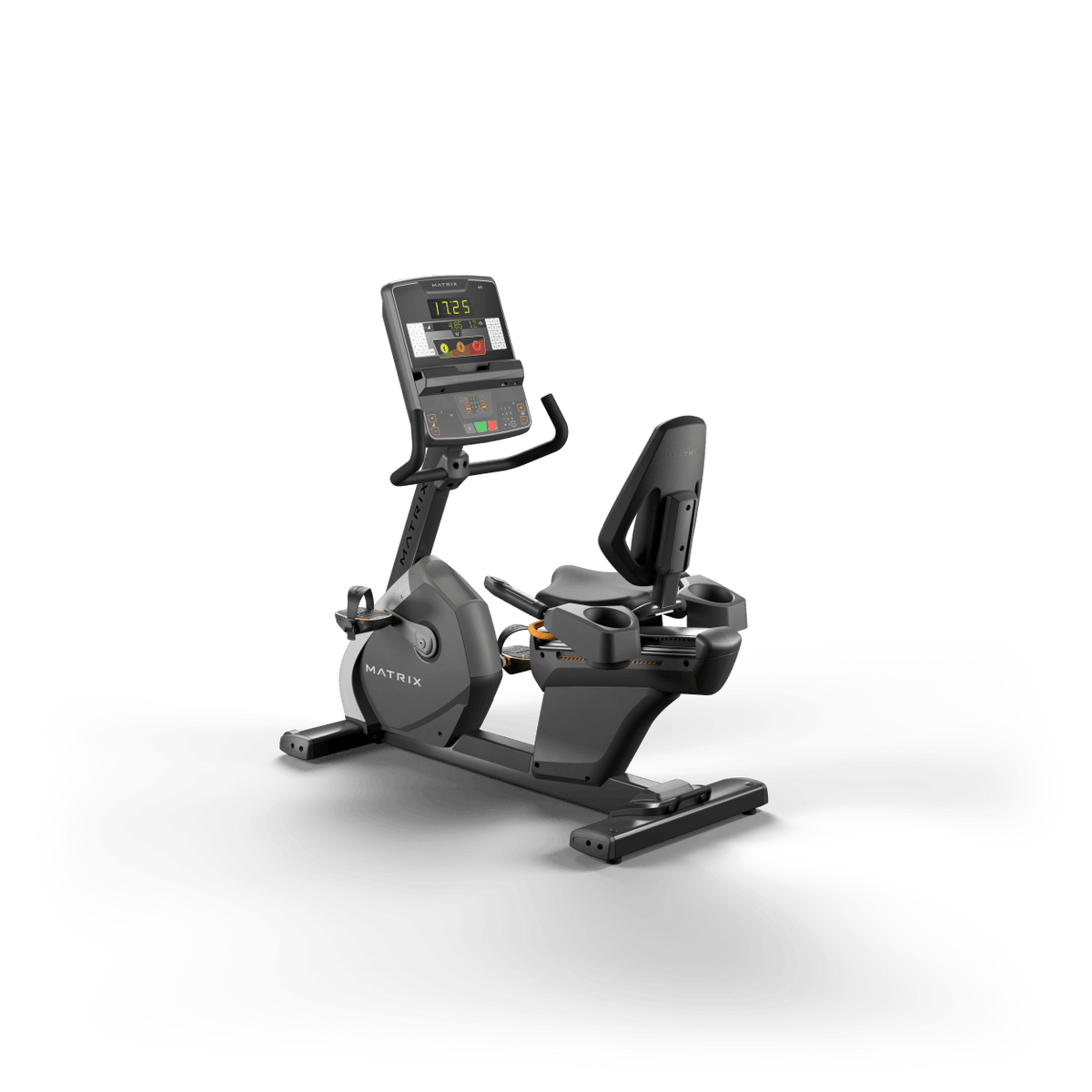 Matrix Fitness Performance Recumbent Cycle with Group Training LED Console rear view | Fitness Experience