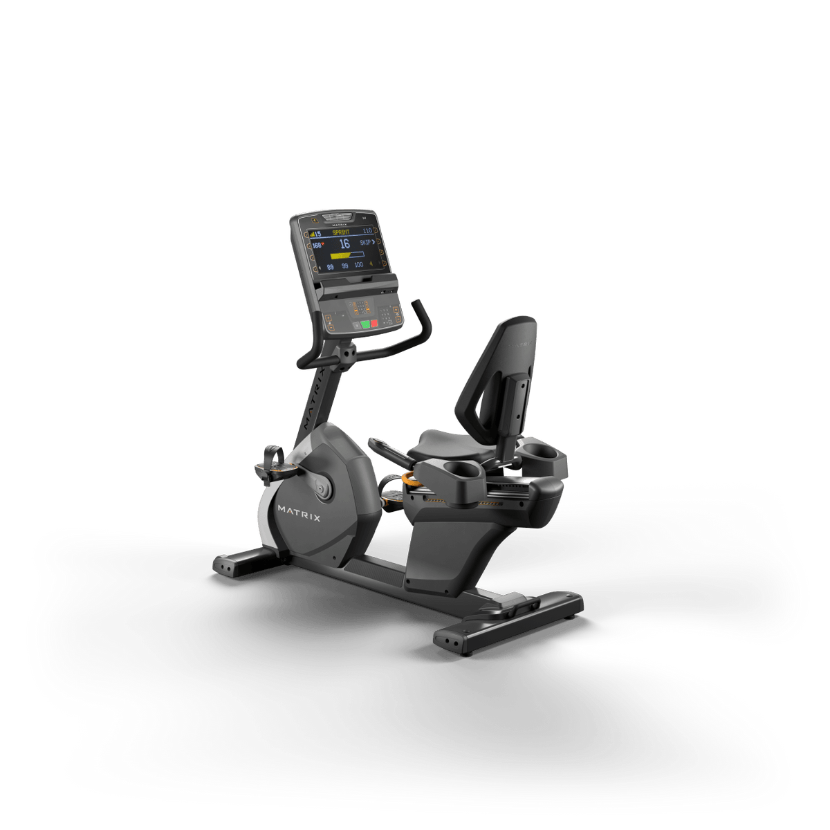 Matrix Fitness Performance Recumbent Cycle with Premium LED Console rear view | Fitness Experience
