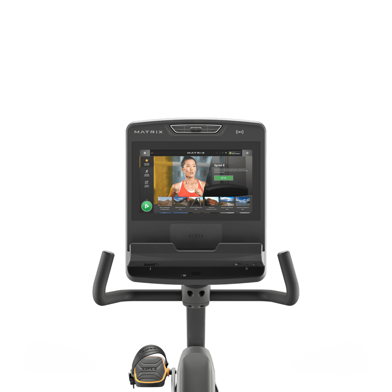 Matrix Fitness Performance Recumbent Cycle with Touch Console view of console | Fitness Experience