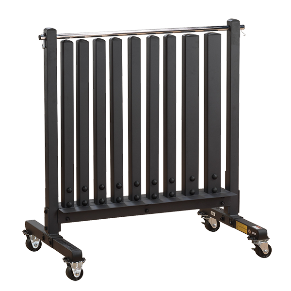 Body-Solid GDR500-PACK Commercial Vinyl Dumbbell Rack Package view of rack | Fitness Experience