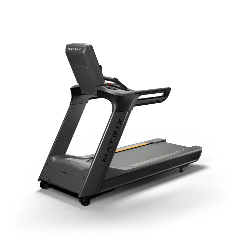 Matrix Fitness Performance Treadmill with Group Training LED Console rear view | Fitness Experience