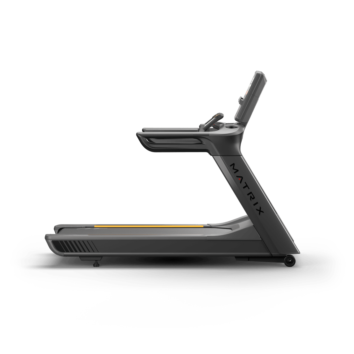 Matrix Performance Treadmill with Group Training LED Console side view | Fitness Experience