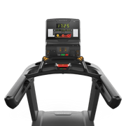 Matrix Fitness Performance Treadmill with Group Training LED Console view of console | Fitness Experience