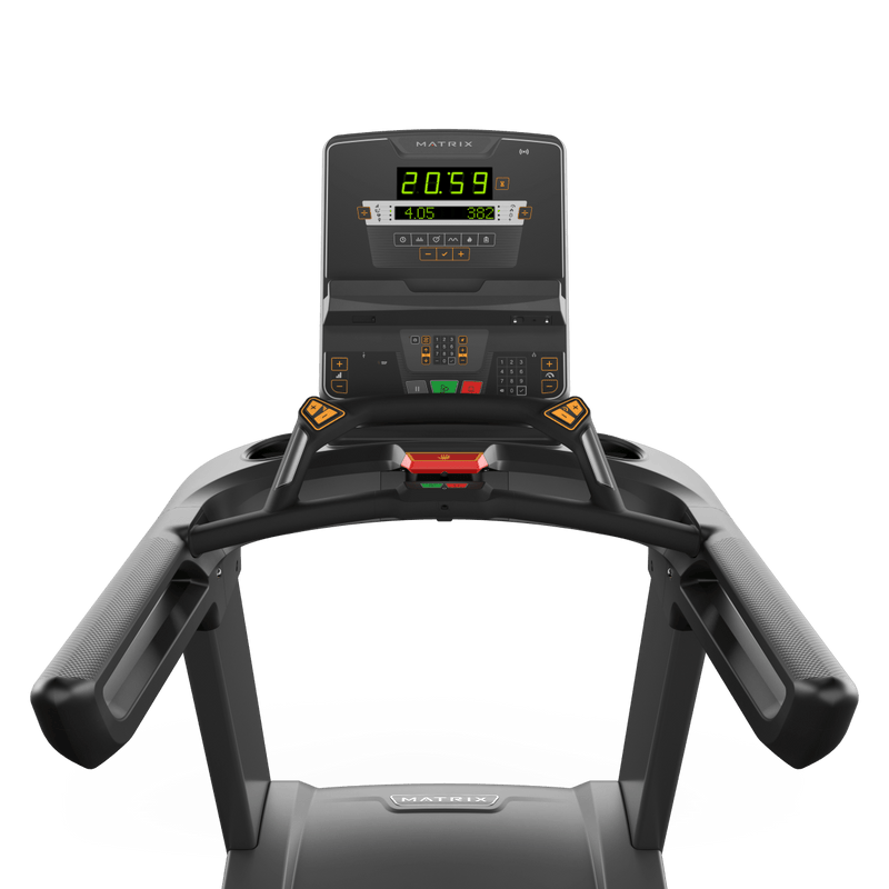 Matrix Fitness Performance Treadmill with LED Console view of console | Fitness Experience