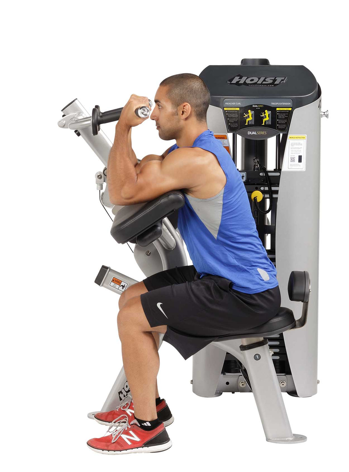 Hoist Preacher Curl/ Triceps Extension side view | Fitness Experience